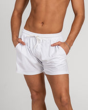 WHITE IBIZA BOARD SHORTS